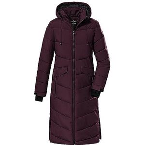 killtec Dames Winterjas/jas in donslook met capuchon KOW 62 WMN QLTD CT, dark plum 36, 38642-000