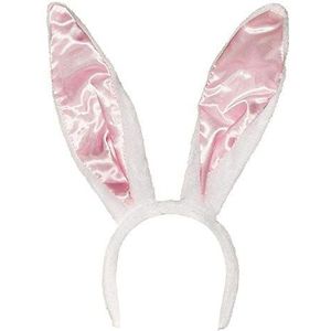 Boland 52323 - haarband Bunny, één maat, wit/roze