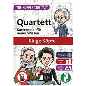The Purple Cow Kaartspel Kwartet Slimme Geesten 16 X 11 Cm Papier