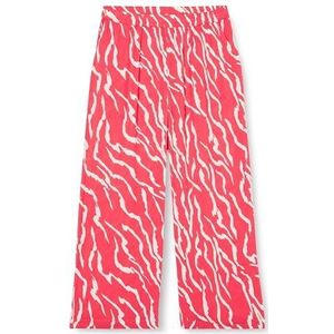 Kaffe Broek 'Dacia'  pastelrood / wit