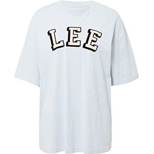 Lee Dames Relaxed Crew Neck T-Shirt, Shy Blue, X-Large