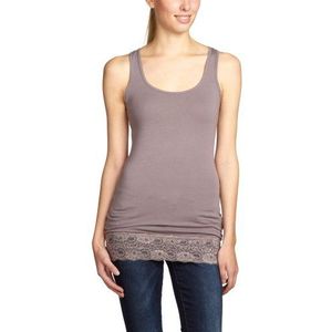 PIECES Dames Top 17038900 EDDA LACE TANK LONG