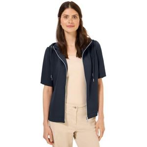 CECIL - Sweatjack - Dames - Casual - Capuchon - Zwart - Stretch