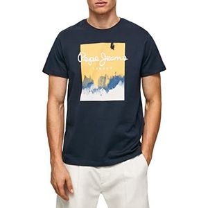 Pepe Jeans Roslyn T-shirt voor heren, Blauw (Dulwich), XS