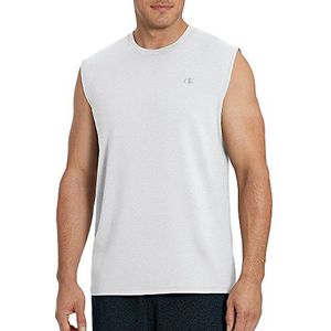 Champion T-shirt voor heren, mouwloos, tank, klassiek spiershirt (Reg. Or Big & Tall), Wit, XL