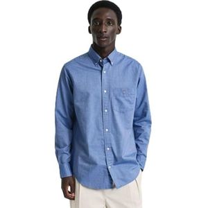 GANT Reg Classic Oxford overhemd voor heren, Rich Blue., S