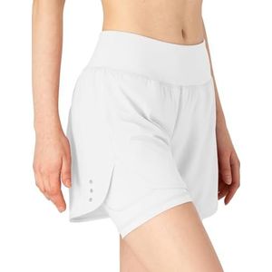 donhobo Sportshorts voor dames, zomer, 2-in-1, korte broek, sneldrogende hardloopshorts, fitness, yoga, joggen, training, sportbroek