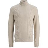 JJ Rebel - JREBJOSH - Trui - Taupe - Col