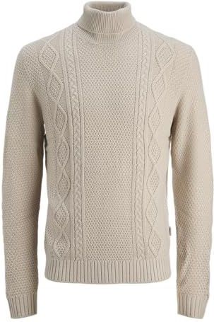 JJ Rebel - JREBJOSH - Trui - Taupe - Col