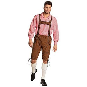 Boland 85371 Werner-kostuum voor volwassenen, meerkleurig, 54/56, Oktoberfest, bierfeest, kerk, Beieren, themafeest, carnaval