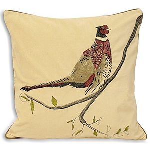 Riva Home Hunter Velvet Pheasant sierkussen hoes (45x45cm) (natuur)