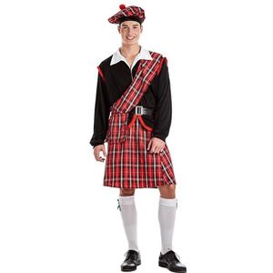 Boland - Schotte-kostuum voor heren, 4-delig, carnavalskostuum voor themafeest, Halloween of carnaval, klederdracht van Schotland