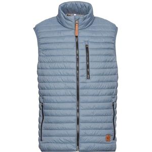camel active Gewatteerd herenvest van gerecycled polyamide, Jeans blauw, 56