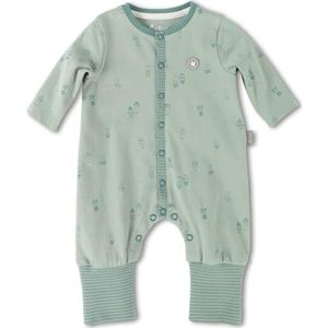 Sigikid Unisex overall met vouwmanchetten Classic Baby voor jongens en meisjes, groen, 50, groen, 50 cm