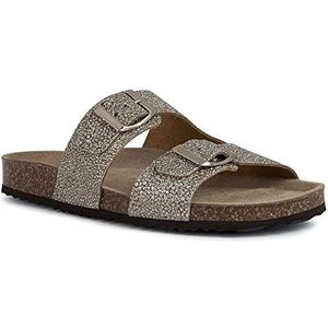 Geox - Brionia - Sandalen - Beige - Metallic Leer