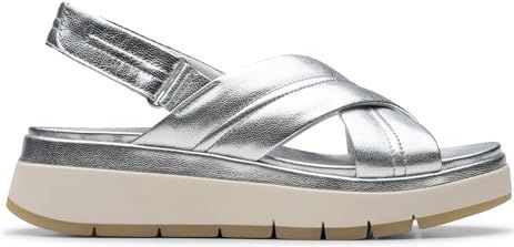 Clarks - Tuscan Cross - Sandalen - Zilver - Leer