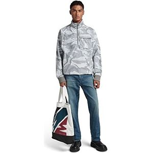 G-STAR Overhemden voor heren met halve ritssluiting, meerkleurig (Cool Grey Woodland Camo D21983-c311-d436), M