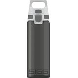 SIGG Total Color Anthracite drinkfles (0,6 l), vrij van schadelijke stoffen en lekvrije drinkfles, lichte en onbreekbare drinkfles van Tritan, antraciet