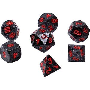 REBEL RPG bone set - Metaal - Zwart staal met rode cijfers