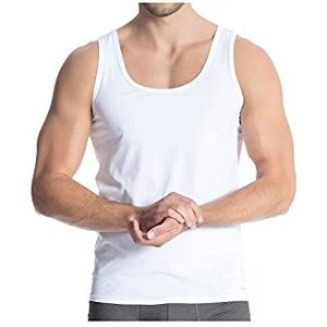 CALIDA Heren Fresh Cotton Athletic Shirt Onderhemd, wit, 46/48 NL