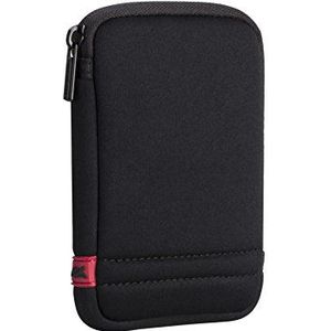 RIVACASE Tas voor harde schijven tot 2,5 inch - Geweldige case met beschermend geheugenschuim en asymmetrische ritssluiting - zwart