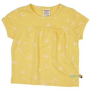 loud + proud Unisex Kids Slub Jersey met print, GOTS-gecertificeerd T-shirt, goud, 86/92, goud