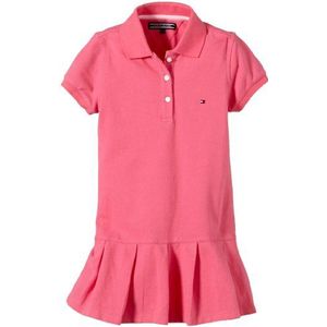 Tommy Hilfiger meisjesjurk (knielang) SOLID MINI POLO DRESS korte mouw / ET57119497