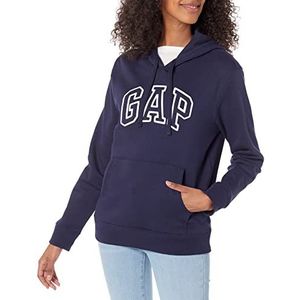 GAP Dames Logo Hoodie Hooded Pull-on Sweatshirt, marineblauw uniform, XL