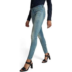 G-Star Raw dames Jeans 3301 Mid Skinny, Blauw (Mazarine Iced Flock C554-c081), 25W / 36L
