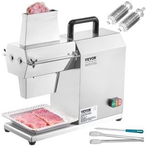 VEVOR Elektrische commerciële vleeshamer 120 kg/u vleeshamer machine met 54 roestvrijstalen messen voor het bereiden van steak kip varkensvlees