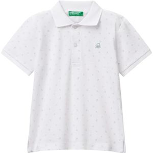 United Colors of Benetton Poloshirt voor kinderen en jongeren, Wit, 1 jaar