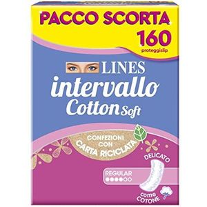 LINES Zachte katoenen onderlegger, voorraadverpakking, verpakking met 160 inlegkruisjes