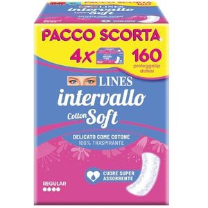LINES Zachte katoenen onderlegger, voorraadverpakking, verpakking met 160 inlegkruisjes