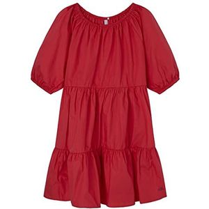 Pepe Jeans Soraya meisjesjurk, Rood (Studio Red), 12 Jaren