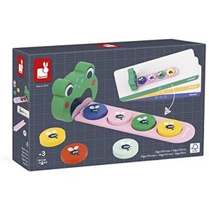 Janod Pedagogie - De Algoritme Kikker: Leer kleuren en logische reeksen met dit educatieve spel voor kinderen vanaf 3 jaar!