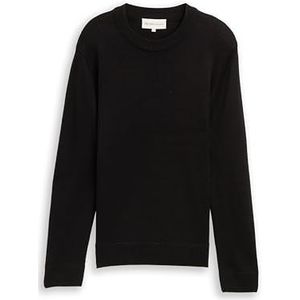 TOM TAILOR DENIM - Trui - Zwart - Knitwear - Lange Mouw
