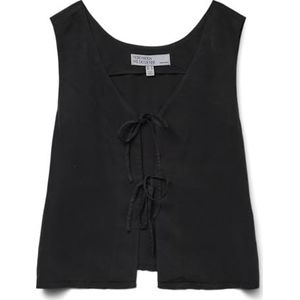 Vero Moda Vmfleur Sl String 2Way Top Ga, zwart denim, L