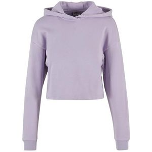 Urban Classics Oversized cropped light terry hoodie voor dames met capuchon, Dustylilac, 5XL