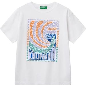 United Colors of Benetton T-shirt, Wit, 150
