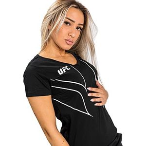 Venum Vrouwen UFC Fight Night 2.0 Replica T-shirt, zwart, klein, Zwart, S