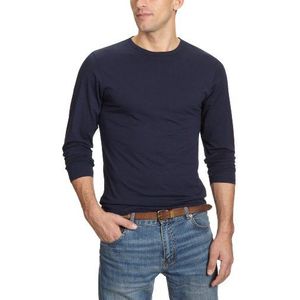 Fruit of the Loom Heren shirt met lange mouwen Regular Fit 11038PT164, blauw (Az, Deep Navy), 38