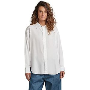 G-STAR RAW Damesjurk ls Wmn Shirt, Wit (White D22917-D297-110), S, wit (White D22917-d297-110), S