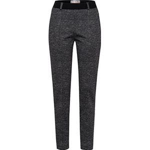 Raphaela by Brax Dames Lillyth Pied De Poule Print Broek, zwart/grijs, 36W x 32L