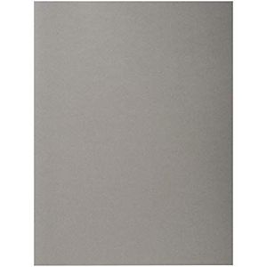 Exacompta - ref. 420009E - Set van 100 half-stevige dossiermappen Forever® 170 g/m2 - 100% gerecycleerd en Blauer Engel gecertificeerd - Afmetingen: 24 x 32 cm voor A4-formaat - kleur grijs