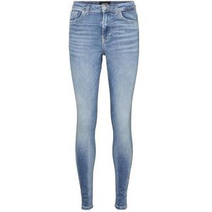 VERO MODA VMSOPHIA Skinny Fit Jeans voor dames, hoge taille, blauw (light blue denim), L