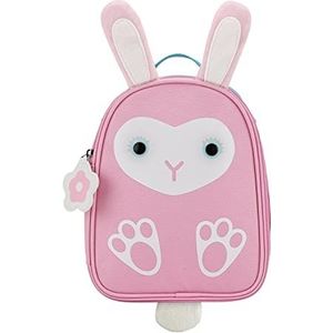 Chicco Lunchtas Konijn - Praktisch en Ruim - Thermische Rugzak - Gewatteerde Verstelbare Schouderbanden - Lunchbox voor Kinderen - Babyvoeding - met Draaggreep & Bekerhouder - 24 x 20 x 8 cm - Roze