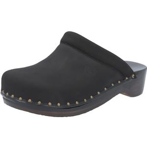 Berkemann Velours-Toeffler Clogs Schoenen voor volwassenen, uniseks, zwart, 37 EU