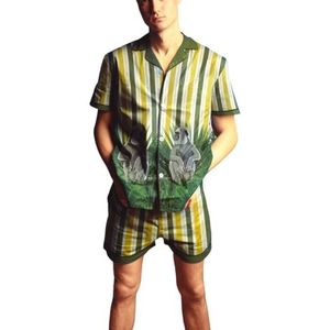 Averie Jett Pajama Set voor heren, groen, M