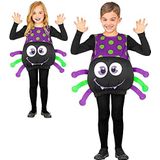 Widmann - Spinnenkostuum voor kinderen, jumpsuit, spider-kostuum, carnavalskostuum voor kinderen, Halloween