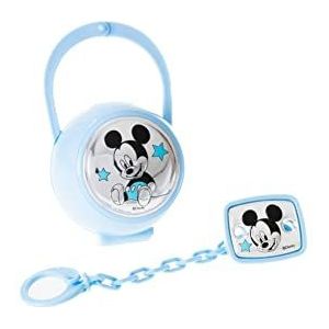 Valenti Argenti Disney Mickey fopspeenklip, fopspeenketting met doosje van zilver